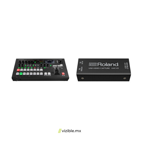 Roland V-60HD Mezclador de Video HD multiformato y kit de captura de video USB UVC-01