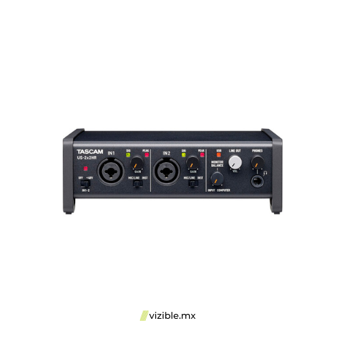 Tascam US-2X2HR Interfaz de audio/MIDI, USB-C